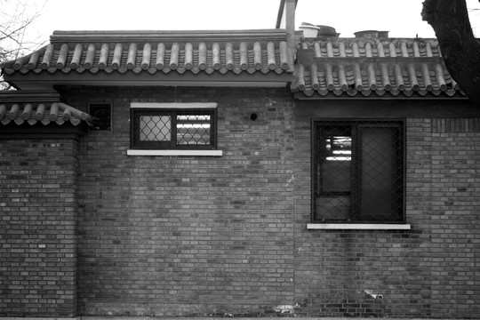 老北京 黑白照片 北京风光