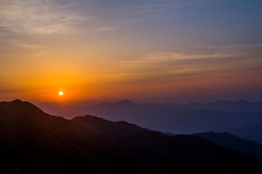 大围山日出