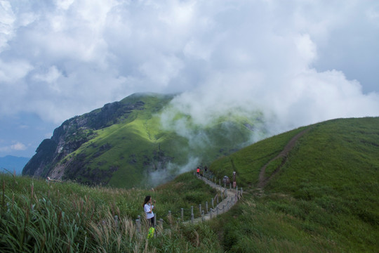 武功山高山草甸云中草原