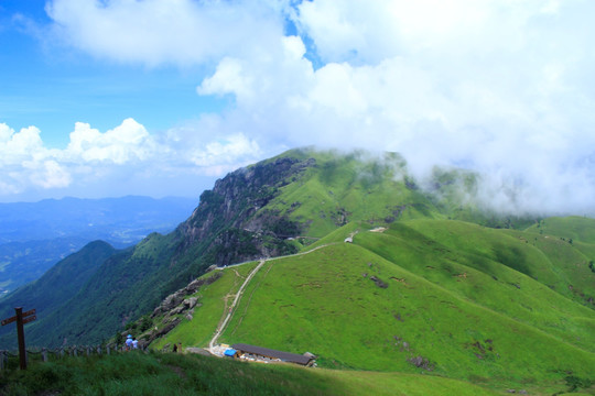 武功山高山草甸云中草原