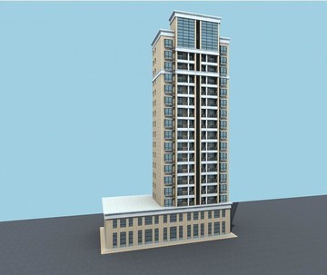 商业楼建筑模型