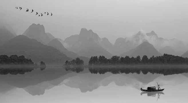 水墨山水
