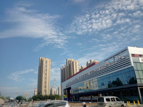 淄博的蓝天天空