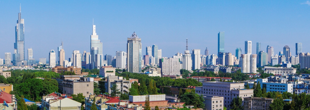 南京城市建筑群高清全景