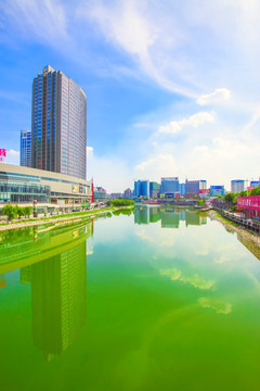 潍坊风光 白浪河风景