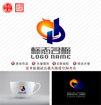 CB CP字母CBP龙标志