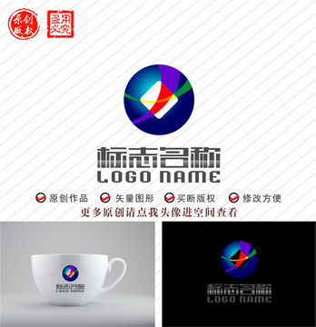 X炫彩铜钱金融科技logo