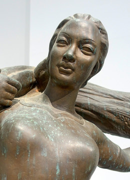 雕塑 女人 头像