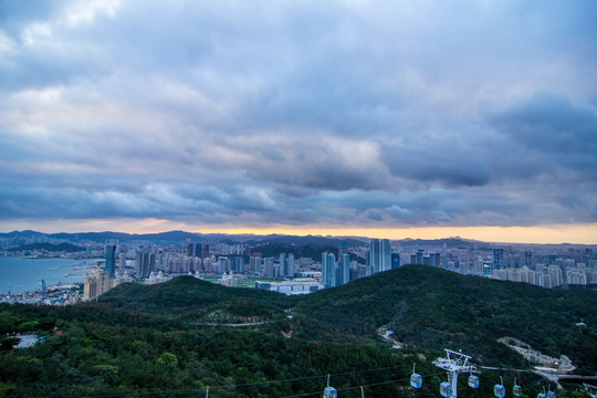 大连沿海城市风景风光