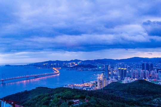 大连星海跨海大桥景色