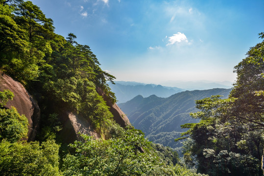 三清山风光奇松岩石