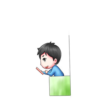 卡通男孩