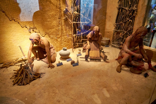 远古人类制陶场景 大溪文化