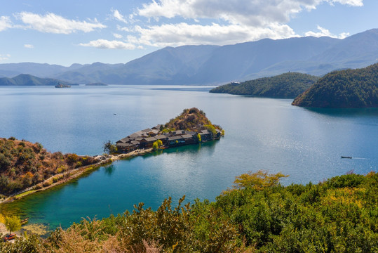 泸沽湖风光