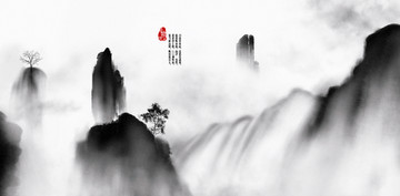 水墨裝飾畫(huà)