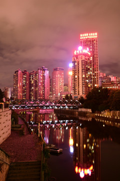 贵阳市建筑夜景