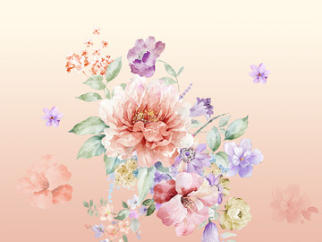 手繪花