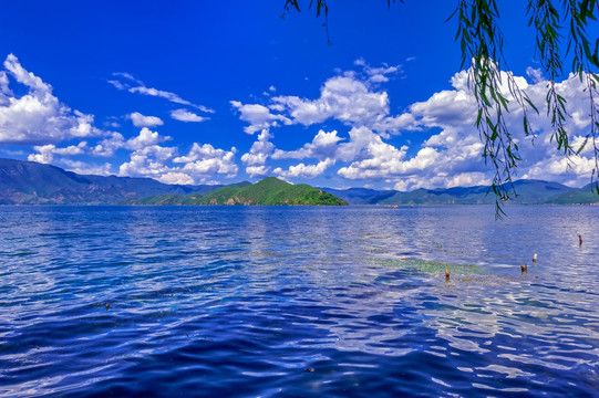 湖面 泸沽湖