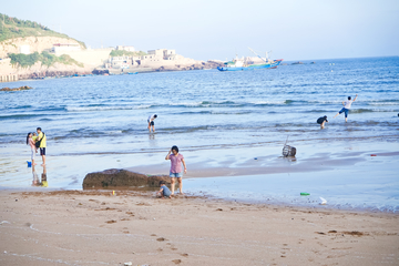 海边渡假 沙滩海浪 碧海蓝天