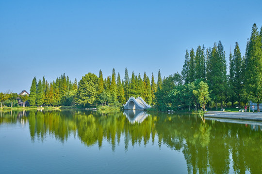 城市水景公园 邳州桃花岛公园