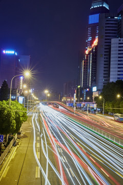 车水马龙 武汉中北路 车流