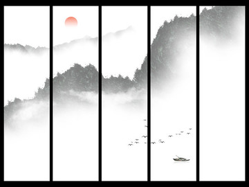 水墨山水畫(huà)
