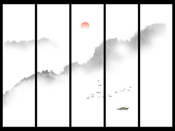 水墨山水畫(huà)