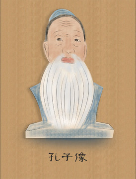 手繪孔子像