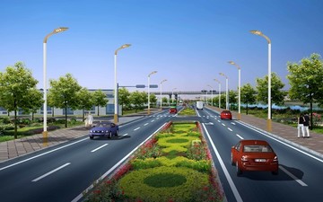 路燈景觀路燈效果圖