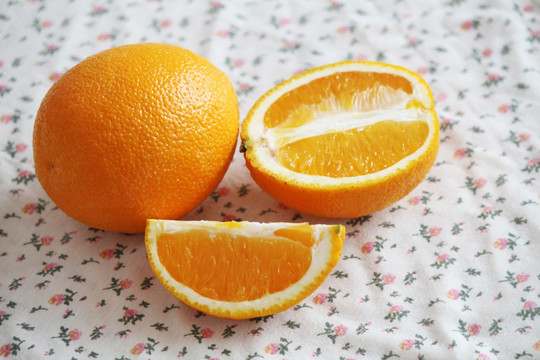 橙子切面 切开的橙子
