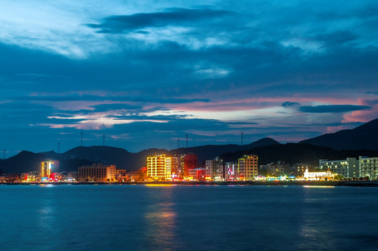 海滨夕阳 海边晚霞 海上日落