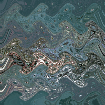 抽象線條油畫