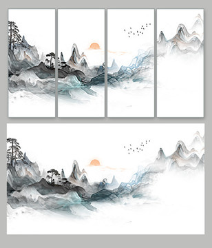 水墨山水畫(huà)