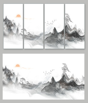 中式山水意境畫