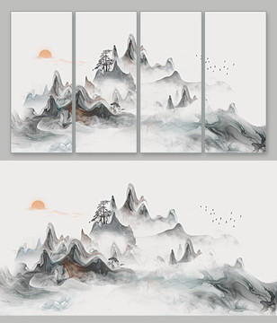 水墨山水畫