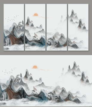 水墨山水畫