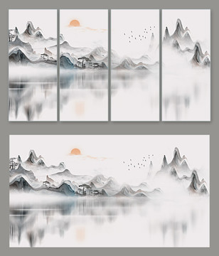 水墨山水畫