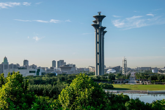北京奥运观光塔 北中轴线