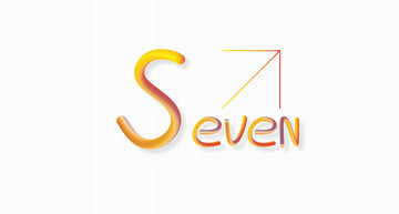 seven字体效果