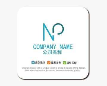 NP字母LOGO標(biāo)志