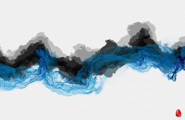 水墨意境 新中式抽象意境水墨画