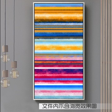 北歐抽象油畫玄關(guān)畫