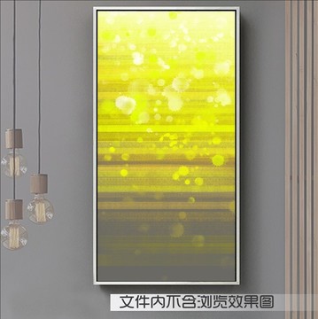 黃色調(diào)抽象油畫