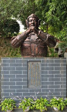 三国人物雕像 赵云