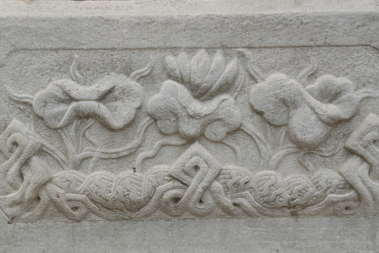 五塔寺寺石刻浮雕荷叶叶莲莲花纹