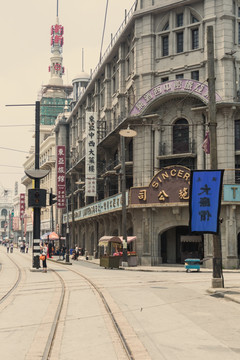 老上海街景 老上海场景 老上海