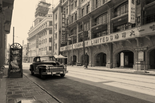 老上海街景 老上海场景 老上海