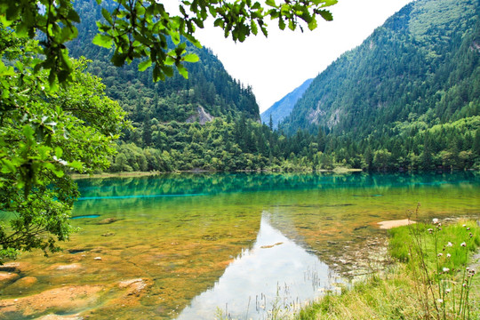 九寨沟 湖光山色 山水风光