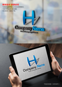 HA字母logo设计