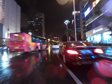 下雨夜景